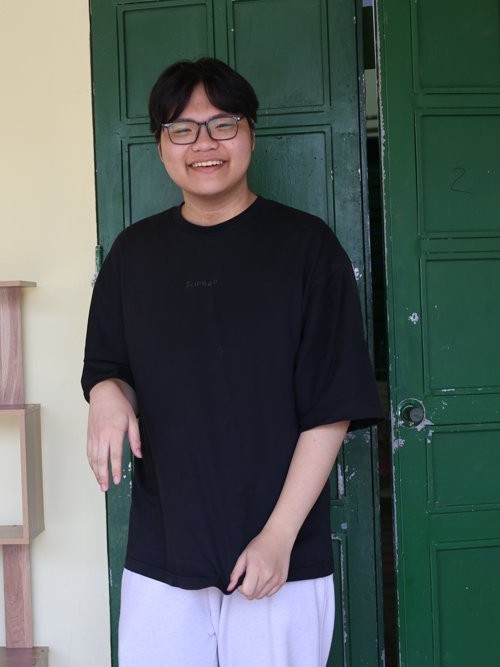 Ngô Minh Khôi at a kindergarten in Lào Cai during a volunteer trip